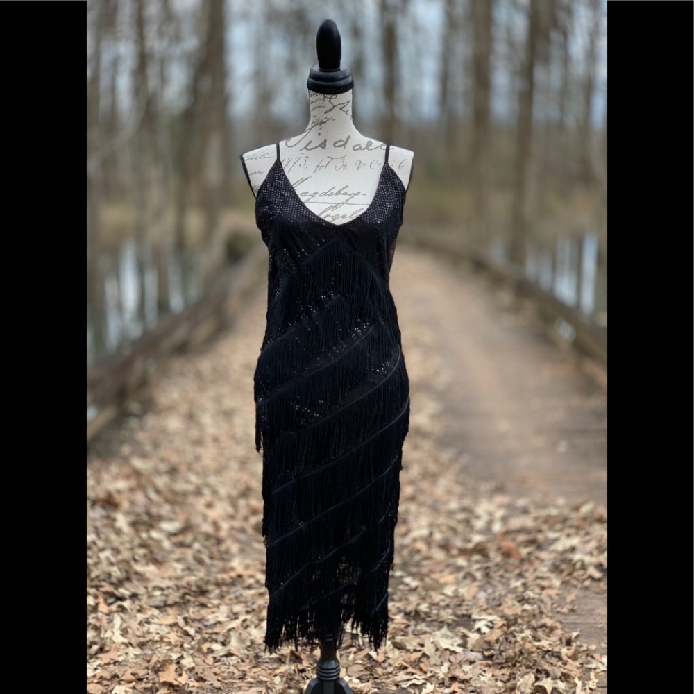 Black Tassel Dress